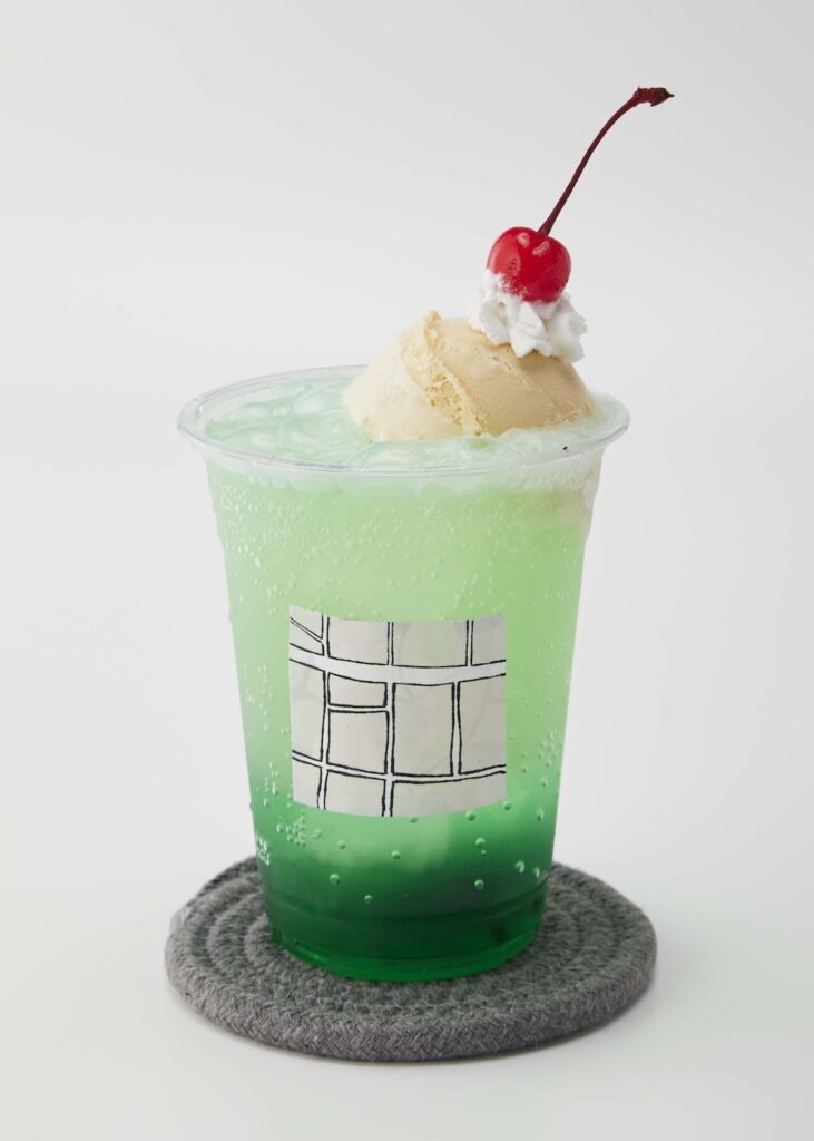 「秩父ノスタルジークリームソーダ - メロンクラシック」税込み715円