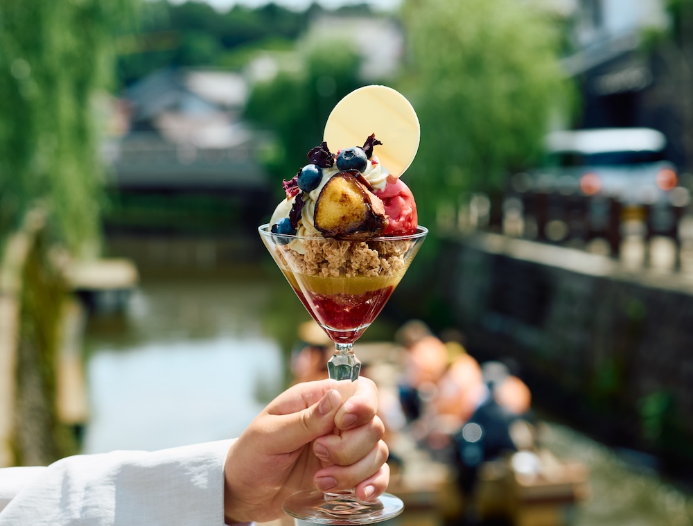 「金蜜芋とベリーのアイスパフェ」イメージ