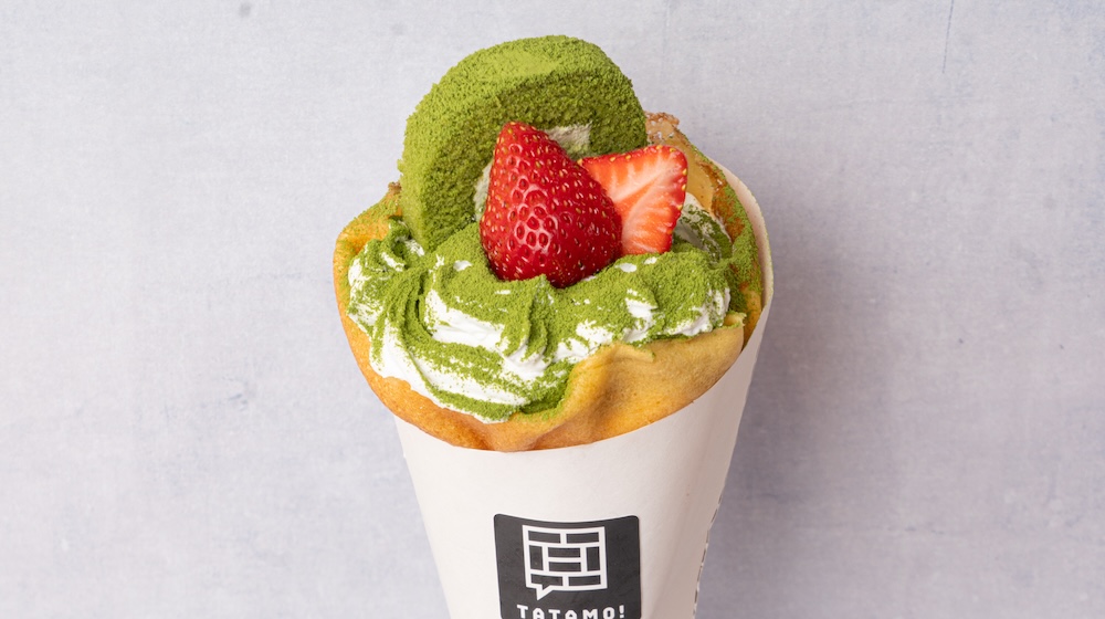 「いちご抹茶ロールクレープ」イメージ