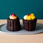 「カヌレリテ」で販売される「白桃クリームチーズ&ピンクペッパーパイン」2個セット・税込み1,280円