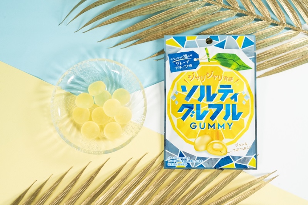 7月8日より発売される「ソルティグレフルグミ」税込み198円