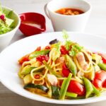 「夏野菜とパンチェッタのペペロンチーノ」税込み1,859円