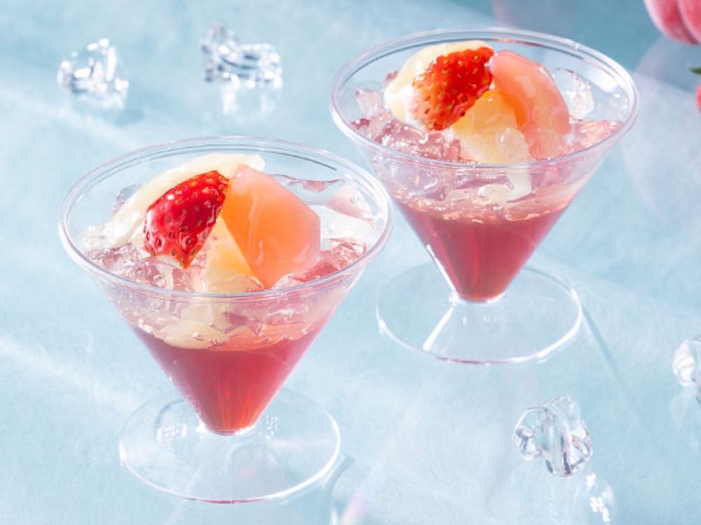 「2層仕立てのジュレ～白桃～【夏季限定】」税込み529円