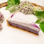 「長崎県五島列島産 紫芋とチョコレートスフレのタルト」ピース・税込み896円、ホール・税込み10,756円