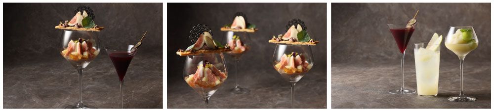 左から「大人の贅沢秋パフェ」、「Autumn Cocktail Selection」イメージ