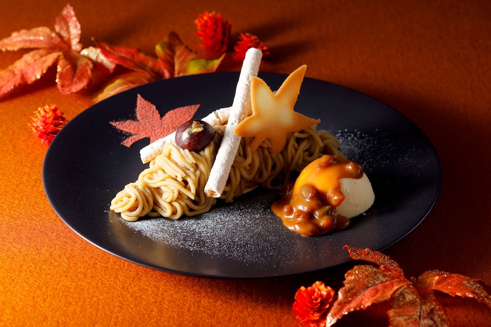 デザートプレート「マロン・モンブラン」税込み1,500円(サービス料含む)
