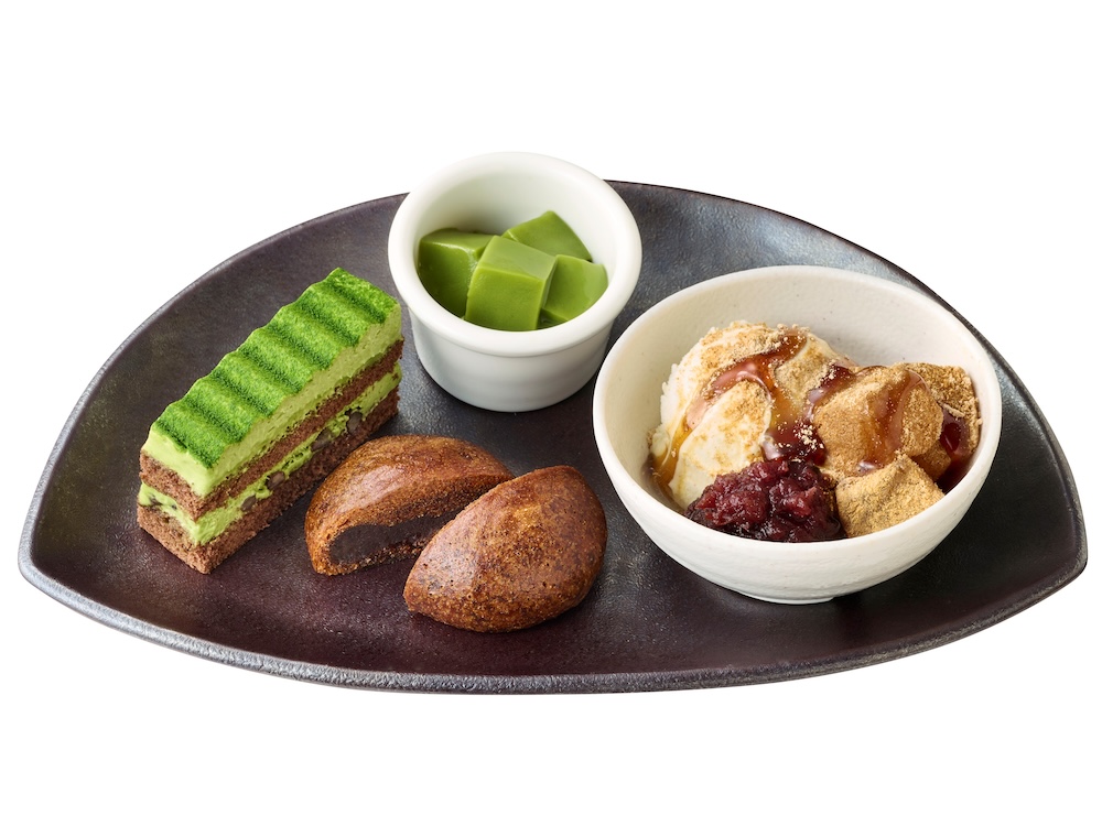 「和心贅沢盛り皿」税込み590円、「和心贅沢盛り皿とお抹茶のセット」税込み800円