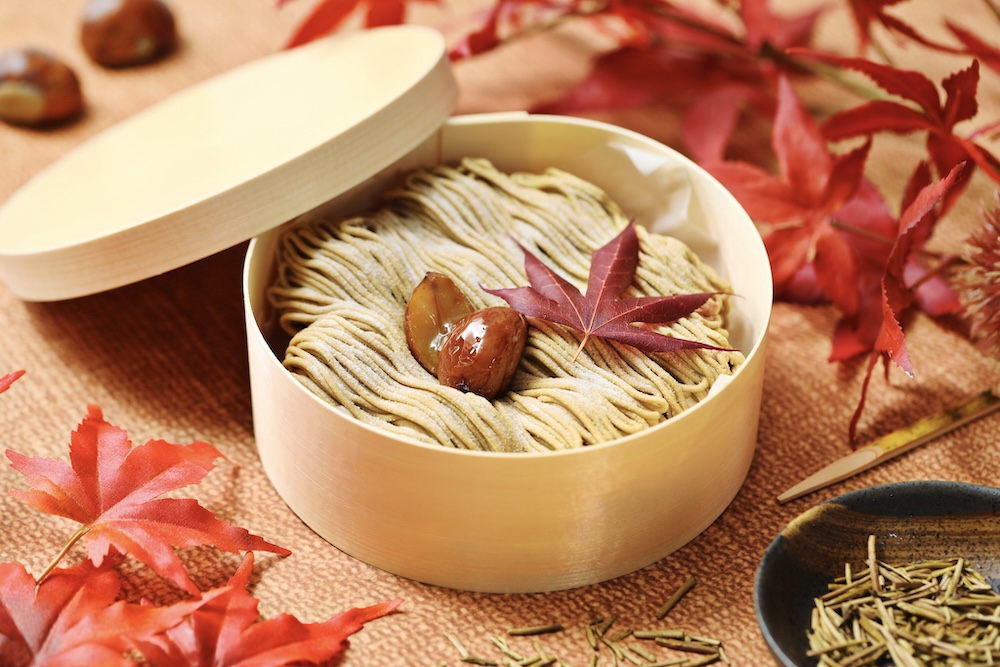 9月1日〜9月30日に販売される「ほうじ茶のプチモンブラン」税込み1,800円