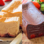 左から「極濃いちごとろ生チーズケーキ」、「極濃いちごとろ生ガトーショコラ」
