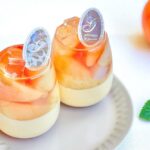 8月8日〜8月16日に販売される「白桃ジュレプリン」税込み580円