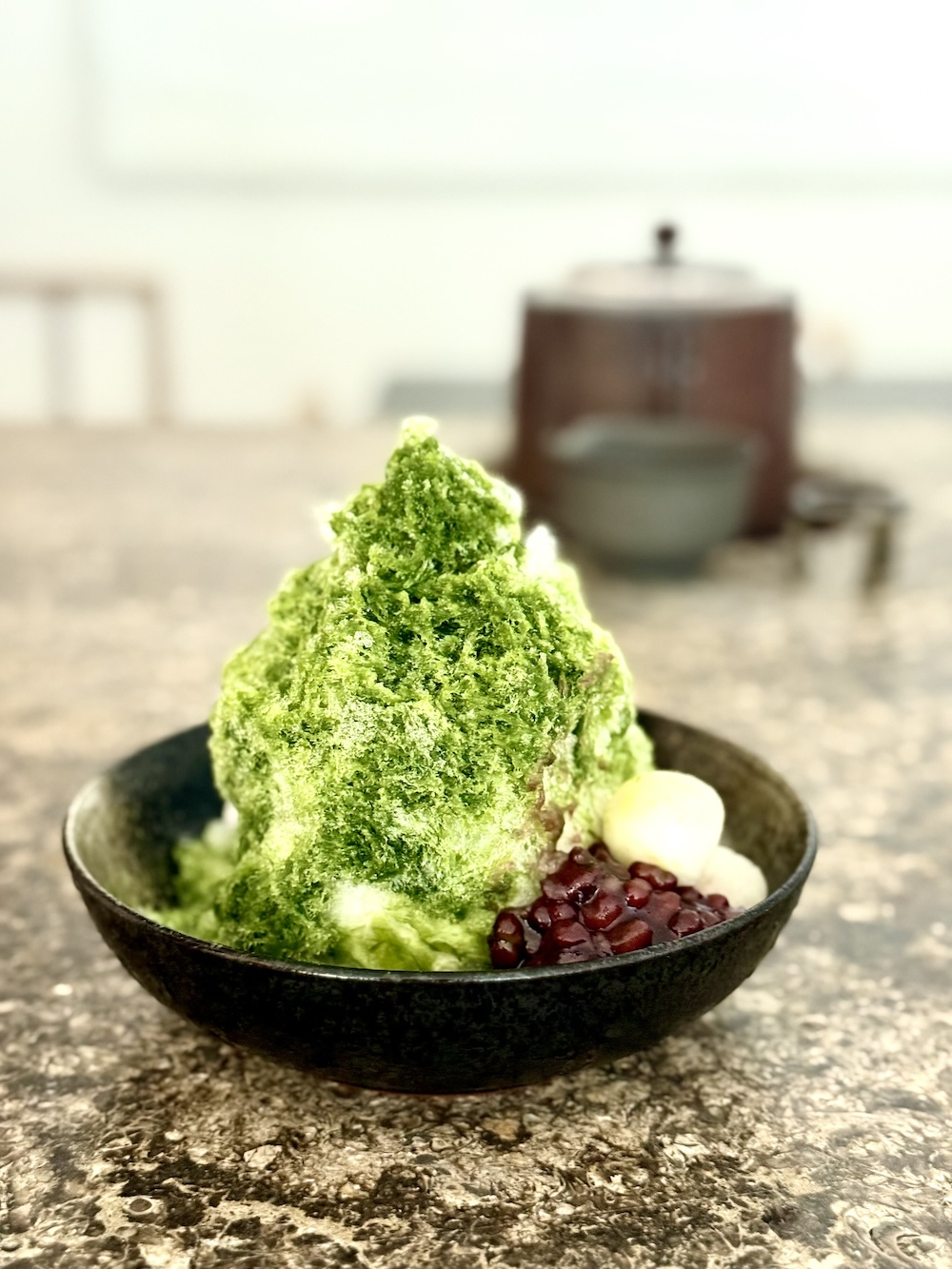 「山本山ふじヱ茶寮」の「抹茶白玉金時」1,150円