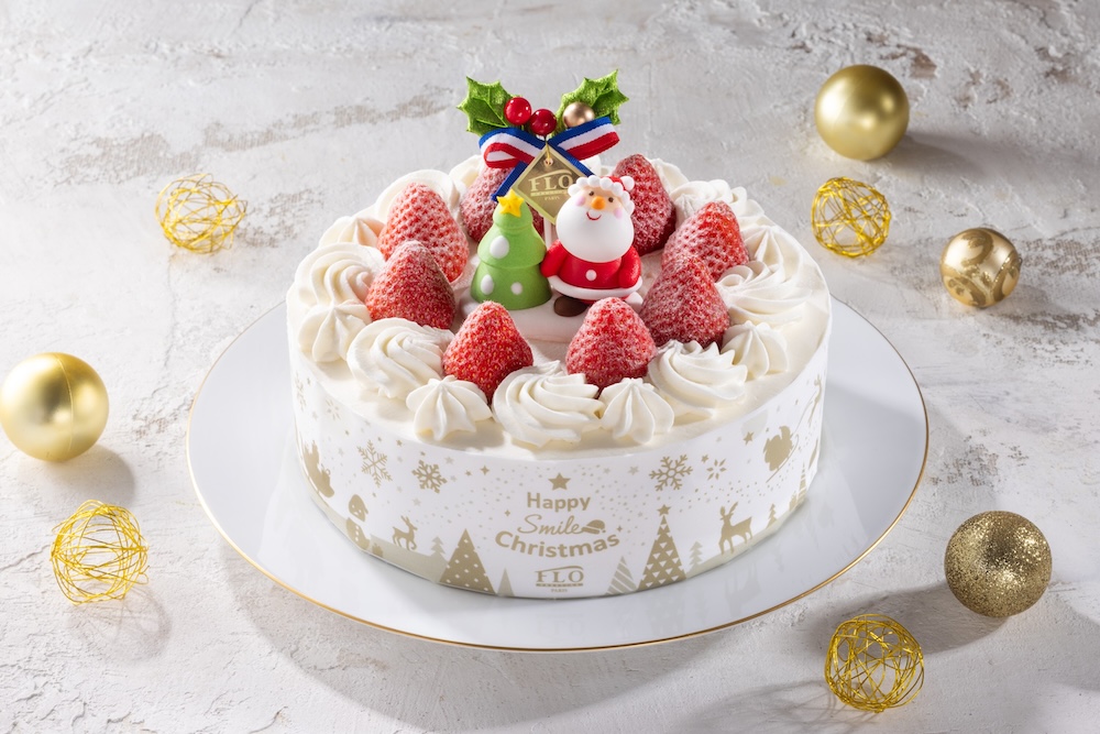 3サイズ展開する「Xmas苺のショートケーキ」税込み4,212円〜