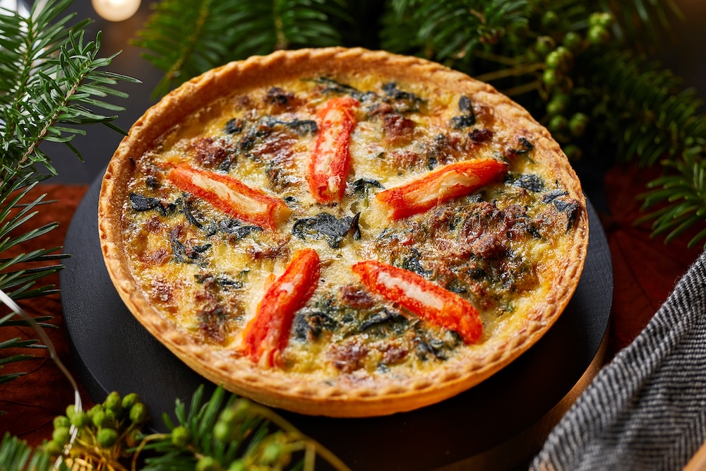 「蟹とほうれん草のキッシュ」3,348円