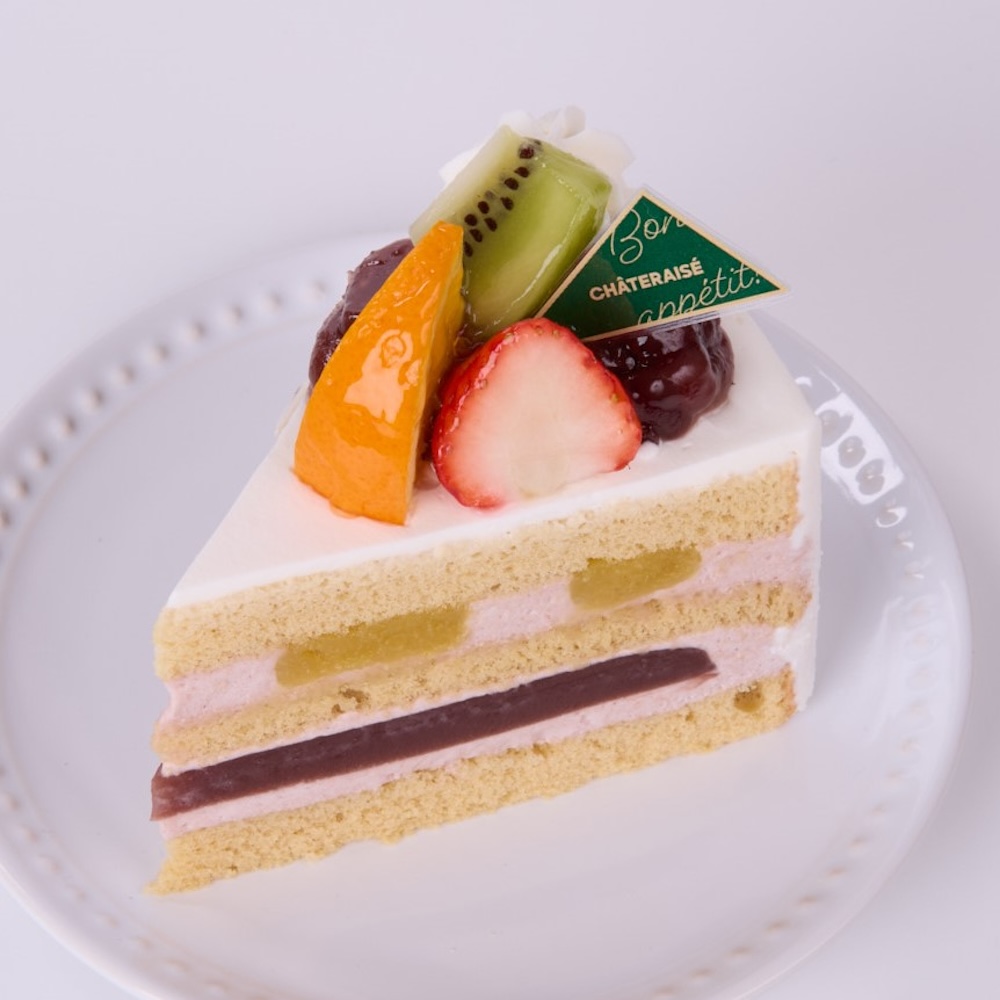 「敬老の日 小豆と栗のショートケーキ」イメージ