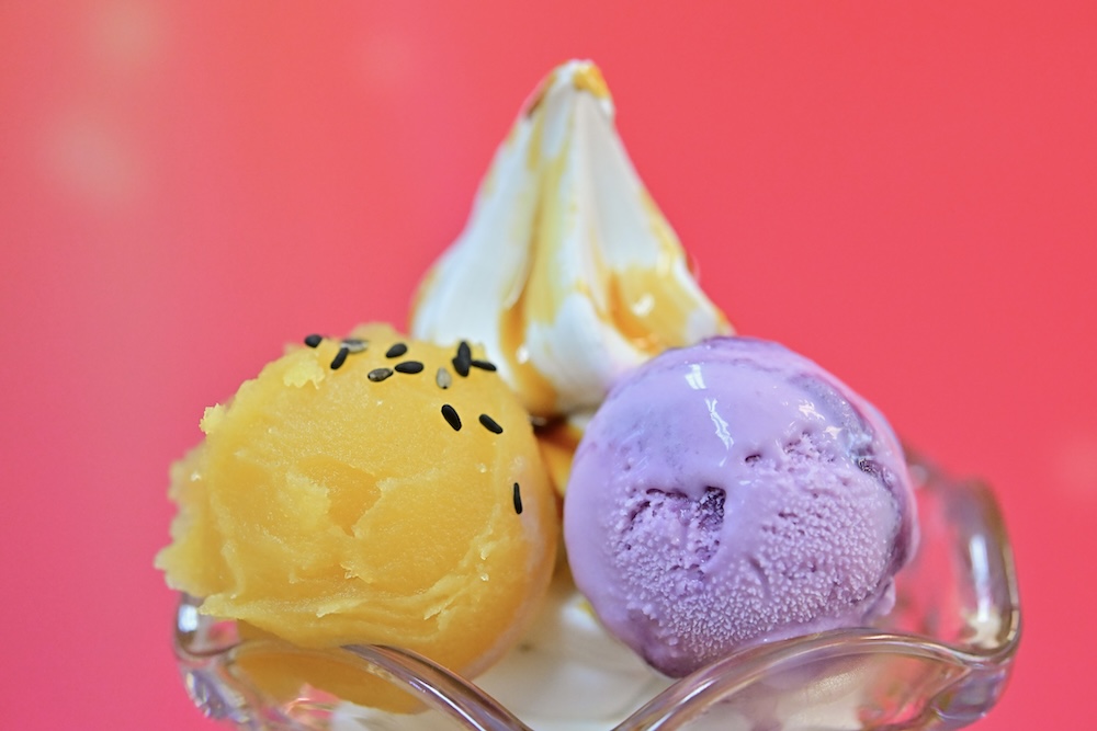 「スイートポテト&紫芋のパフェ」イメージ