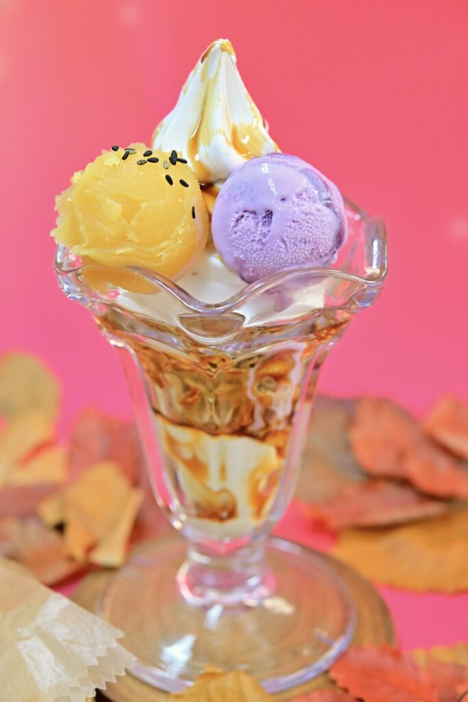 「スイートポテト&紫芋のパフェ」イメージ