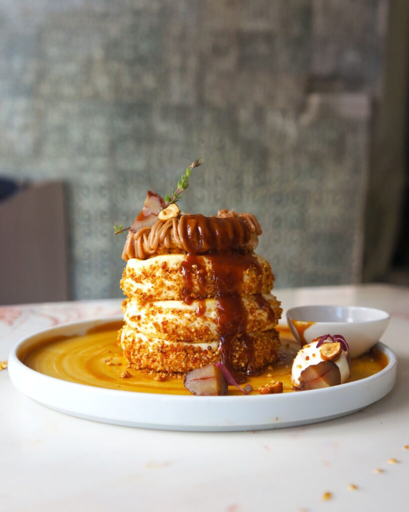「リンゴのモンブランキャラメリゼパンケーキ」税込み1,900円
