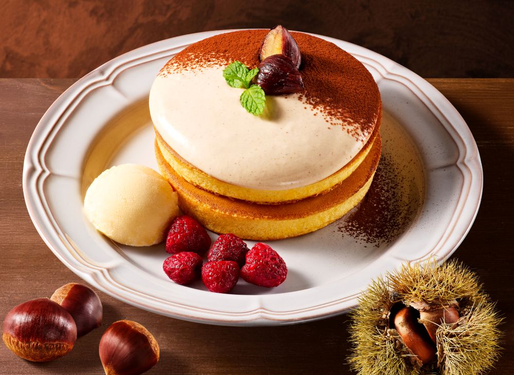 「ふんわり濃厚マロンホットケーキ~フランス製マロンクリーム~」イメージ