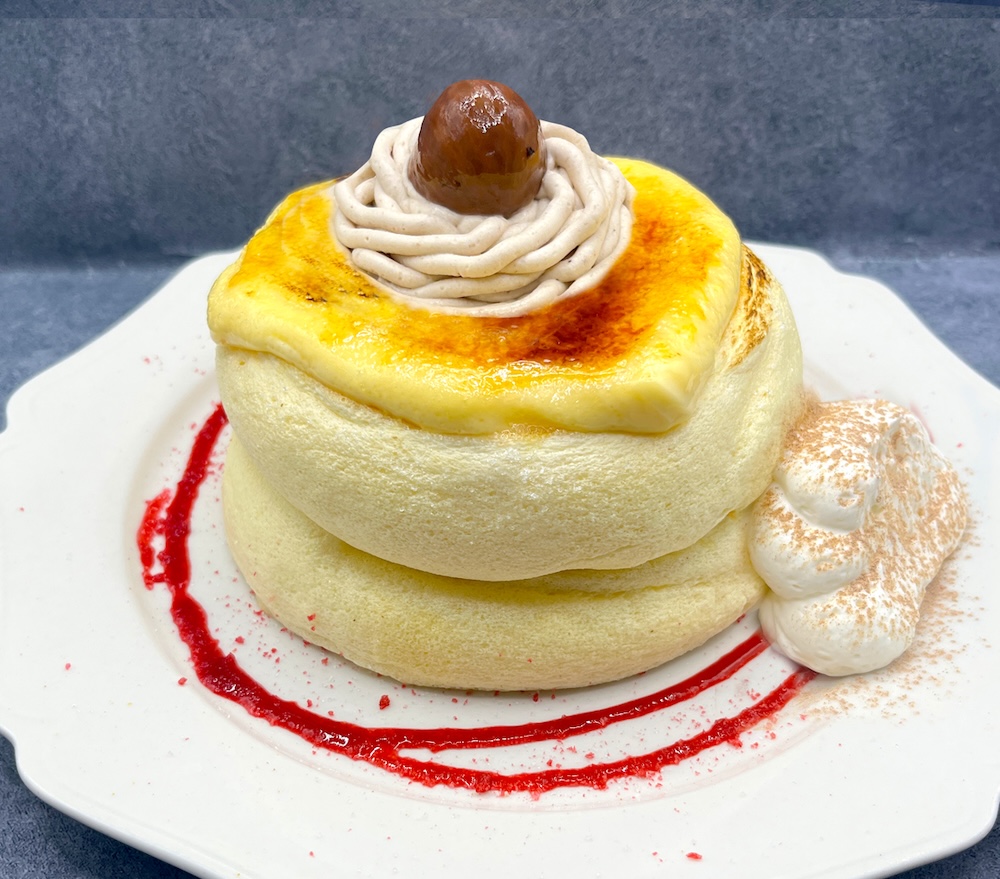 「栗モンブランブリュレスフレパンケーキ」1,400円