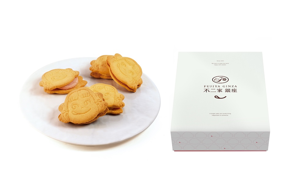 不二家 銀座限定「ペコサブレサンド」1個・税込み350円〜