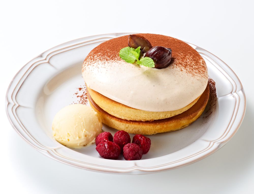 「ふんわり濃厚マロンホットケーキ~フランス製マロンクリーム~」イメージ