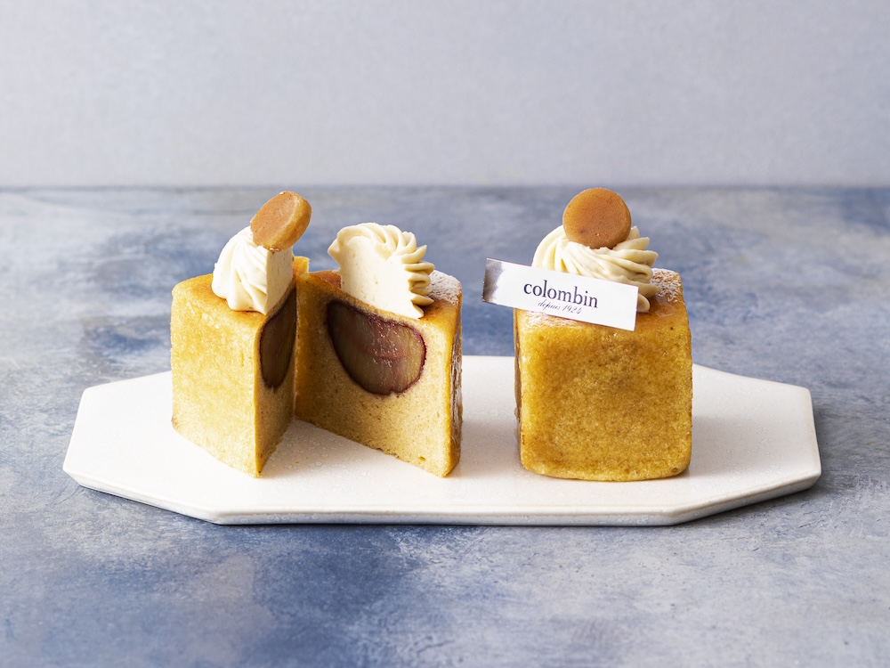 「コロンバン」のグランスタ限定「まるごと丹波栗のキューブケーキ」1個・税込み1,188円