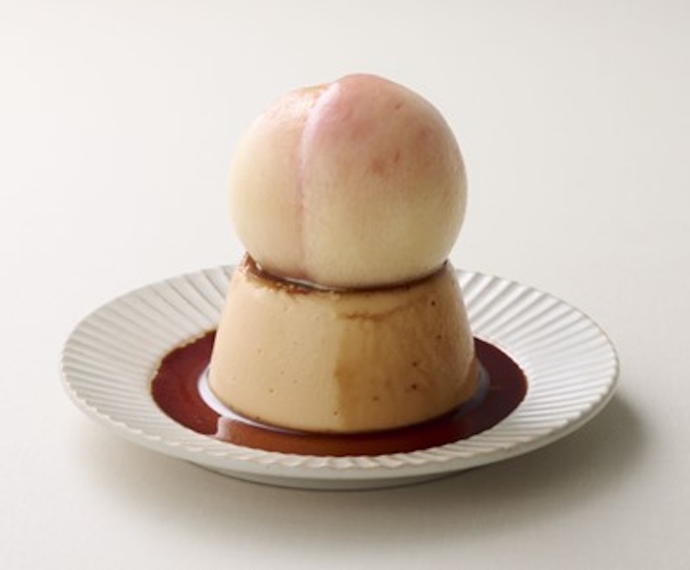 「hitomaコーヒーとお酒」の各日20点限定「桃とプリン」2,800円