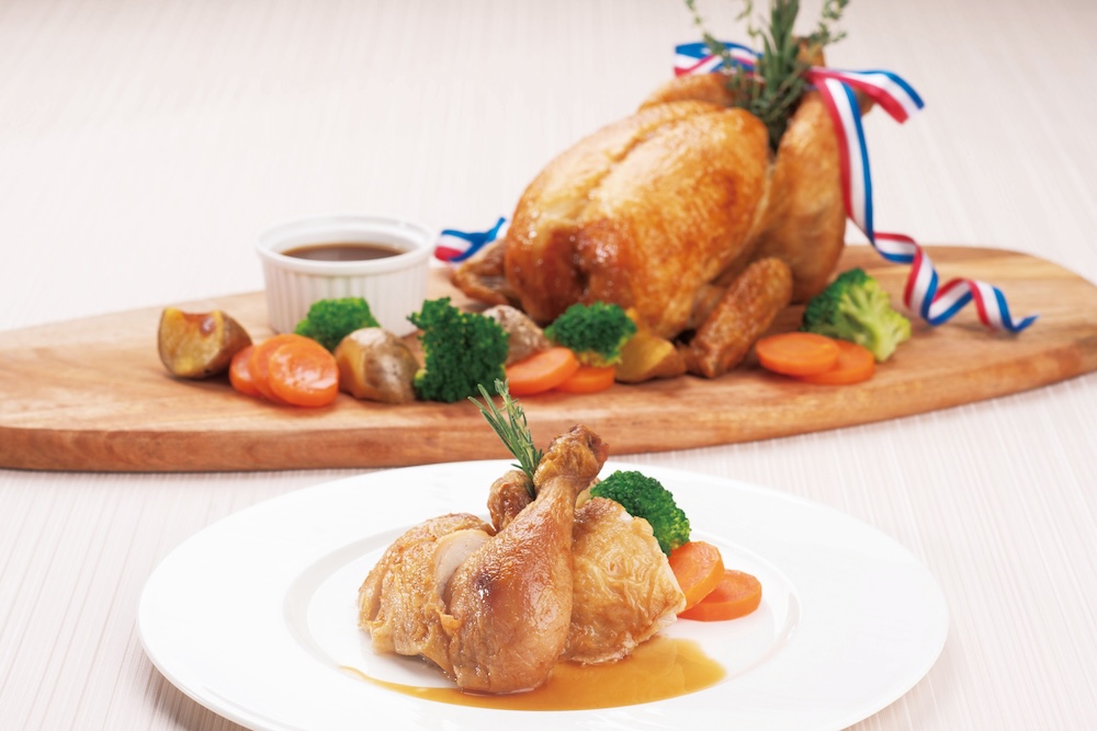 30個限定「国産鶏のローストチキン 3種の野菜添え」5,000円