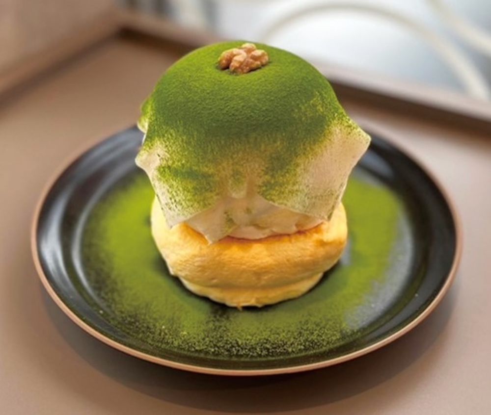 新宿高島屋新登場の「Café stand10.8」の「風流な抹茶大福パンケーキ」ドリンク付き・2,000円