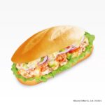 「カマンベールinミラノサンドB エビ・アボカド・サーモン」税込み650円