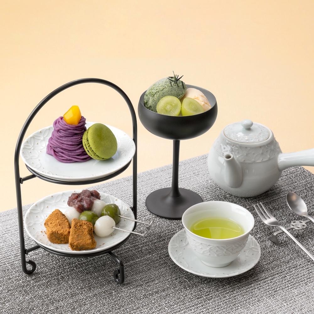 9月1日より販売中の「茶寮都路里」大丸心斎橋店限定アフタヌーンティー「都路里茶禮（されい）」税込み2,700円