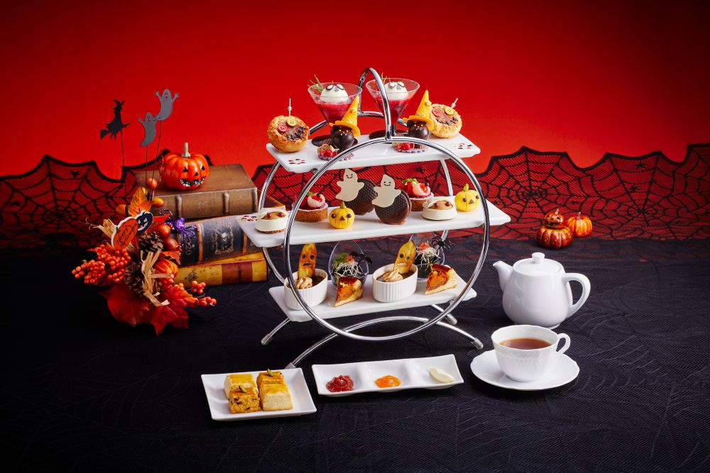 「フォンテーヌ」にて販売する「ハロウィンアフタヌーンティー」税込み8,000円（サービス料含む）