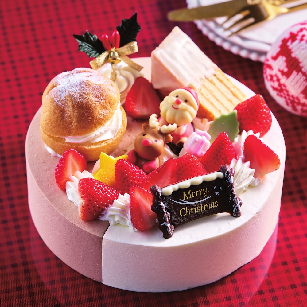 3サイズ展開される「Xmas 2 つの味が楽しめるデコレーション」税込み3,564円〜