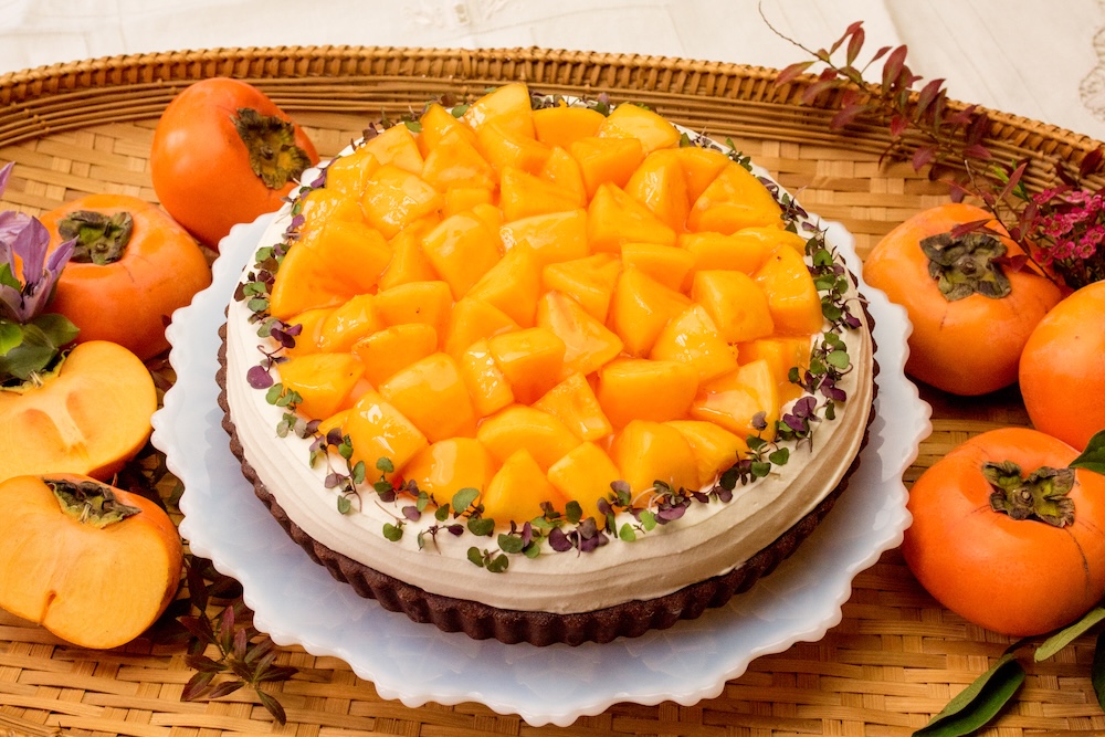 「福岡県産 “秋王”とチョコレートのタルト」イメージ