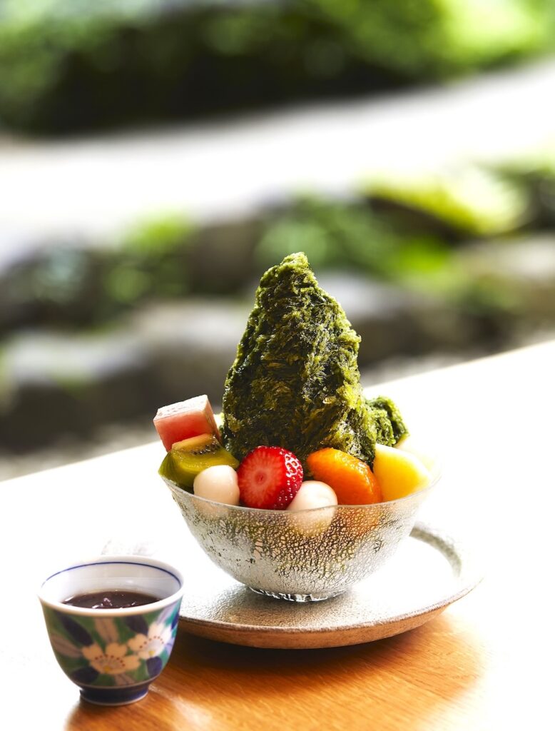 会席料理向けの「抹茶かき氷」イメージ