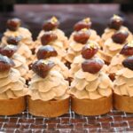 試食用の「クリスマスモンブランタルト」イメージ