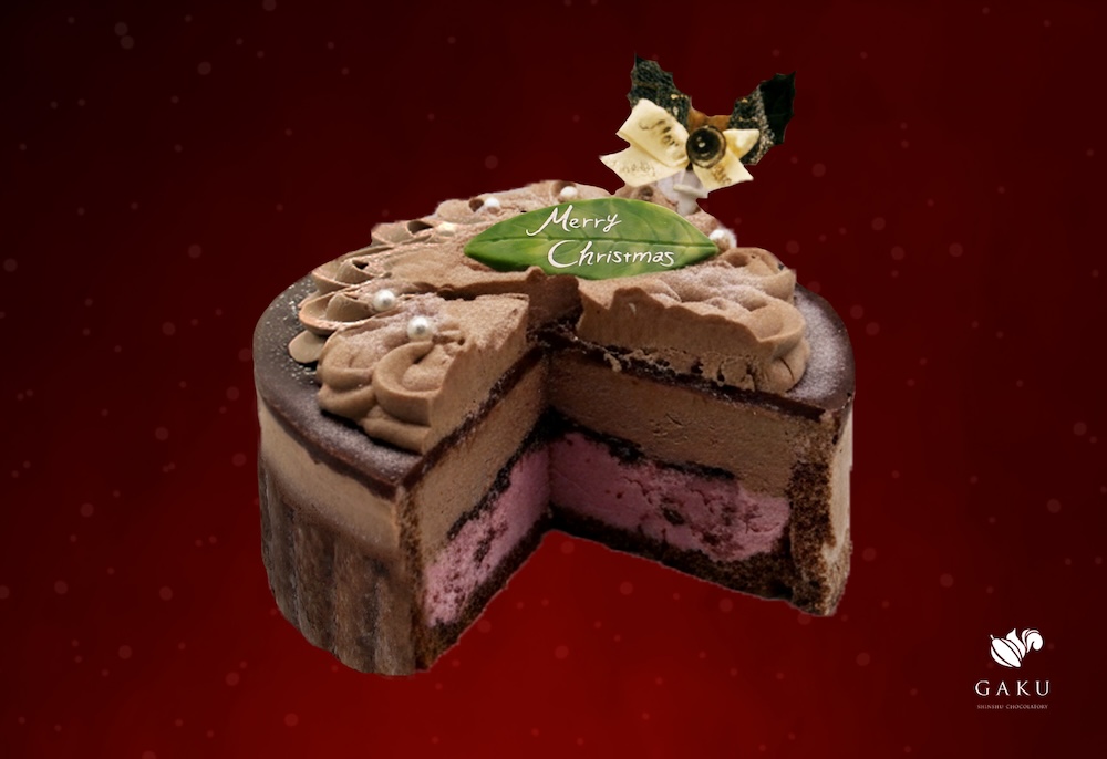 「GAKUクリスマスアイスケーキ」断面イメージ