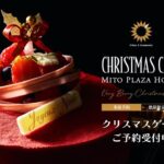 水戸プラザホテルの2025年クリスマスケーキのイメージ