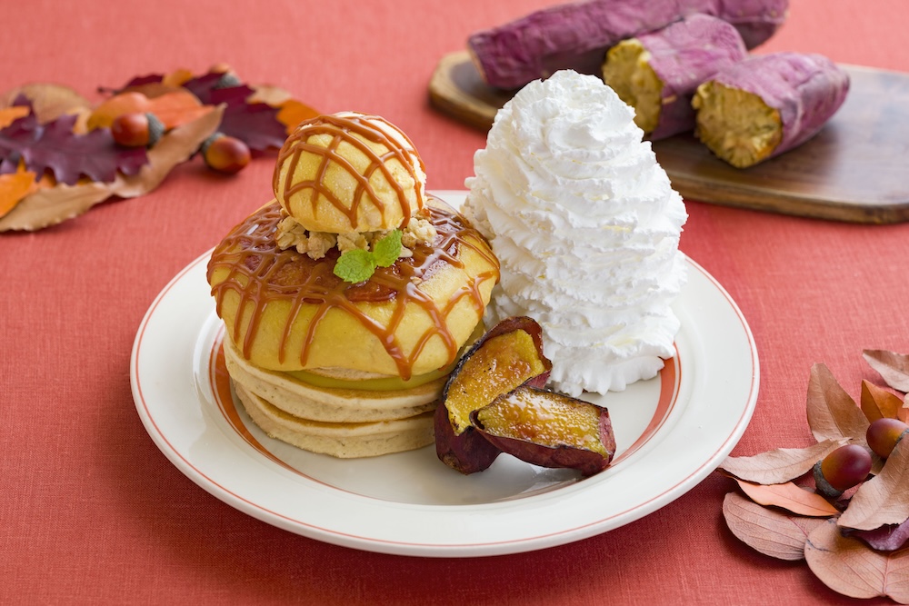 「焼き芋ブリュレパンケーキ」イメージ