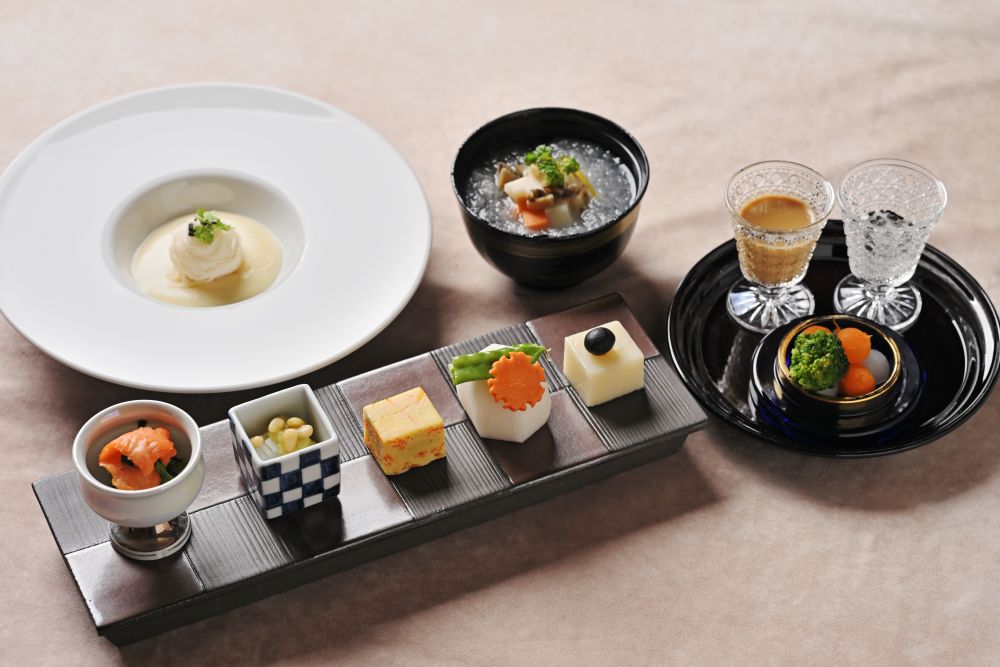 和のアフタヌーンティーセット「Art of Plate 冬うらら」イメージ