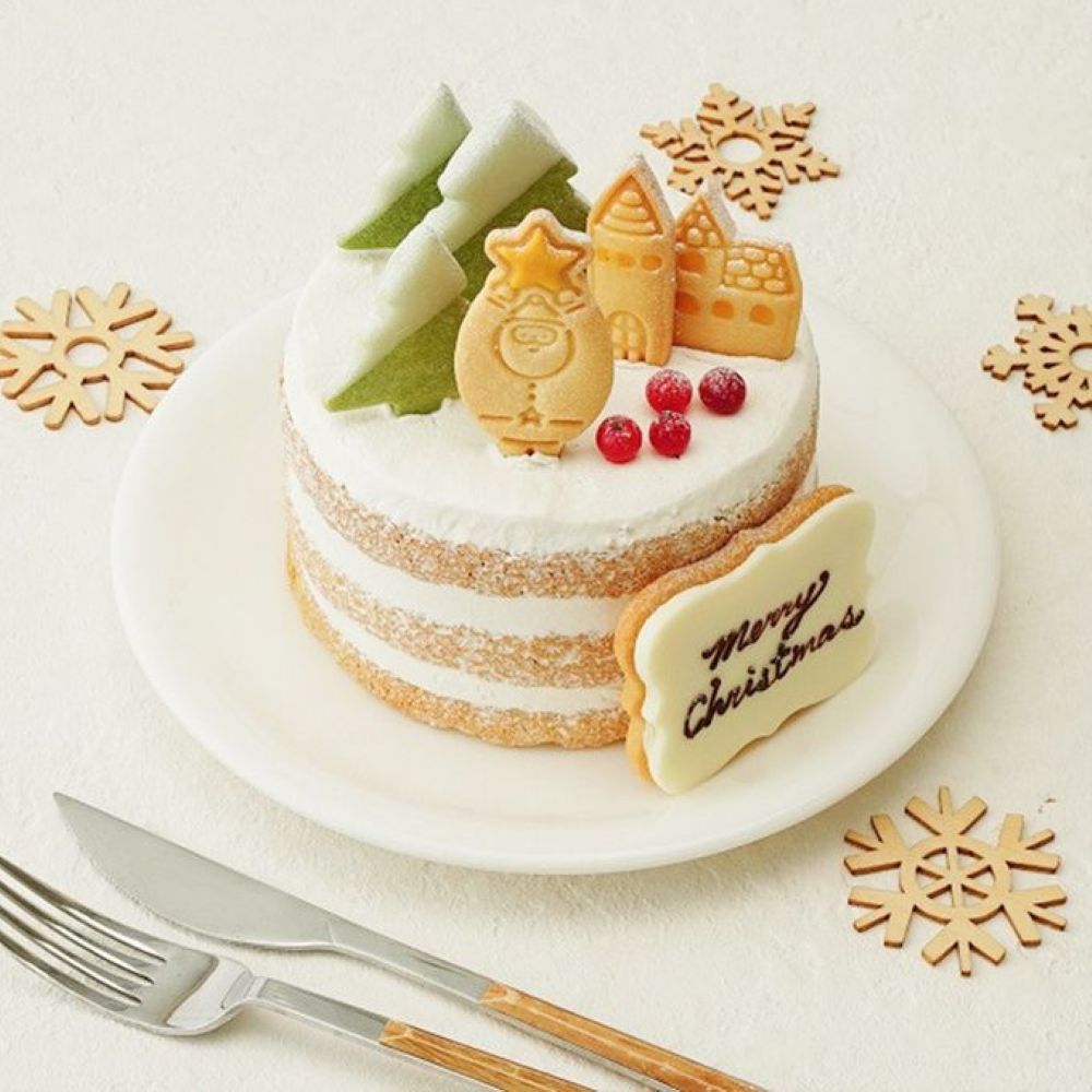 「EUREKA CAKE」より販売する「クリスマスのミニチュア風シンプルケーキ」税込み3,219円（別途送料）