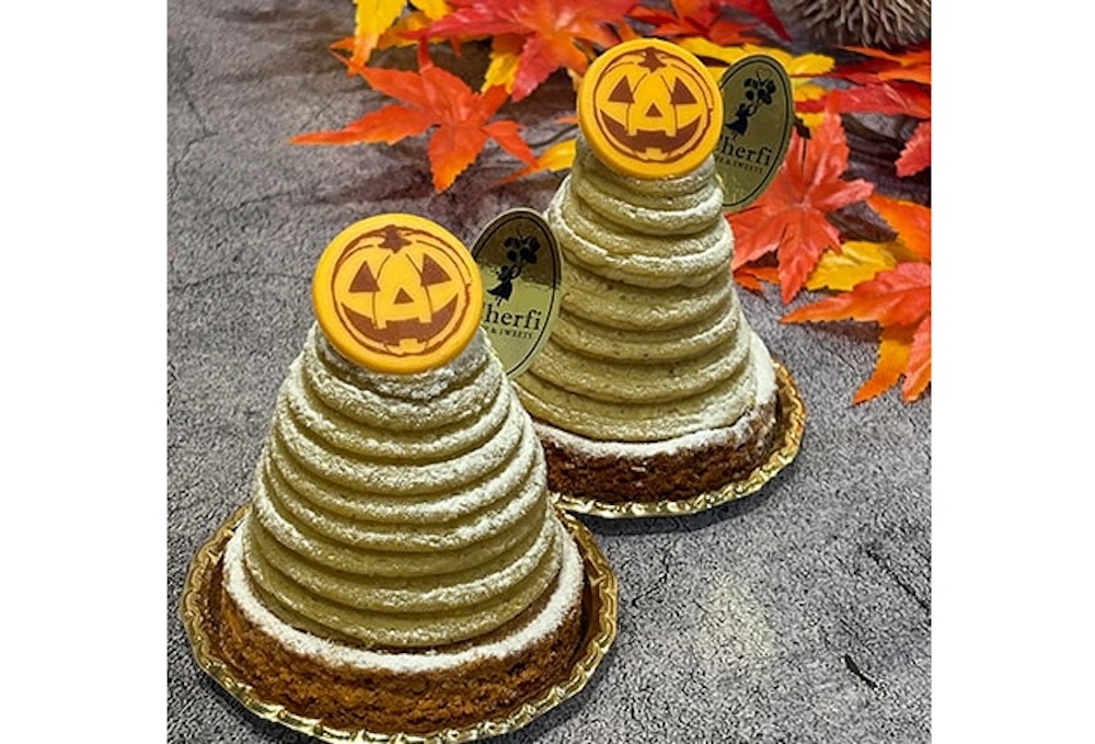 10月21日まで販売される「CAFE & SWEETS Cherfi」の「和栗のモンブラン」1個・税込み740円