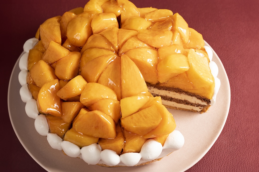 「福岡県産 高級柿 秋王の紅茶クリームタルト」イメージ