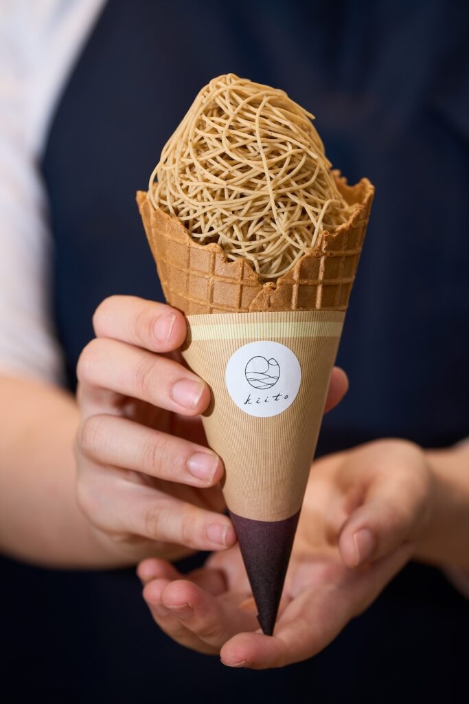 「生糸モンブランソフトクリーム」980円