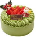 3サイズ展開される「お茶屋のクリスマスケーキ(抹茶)」税込み4,644円〜