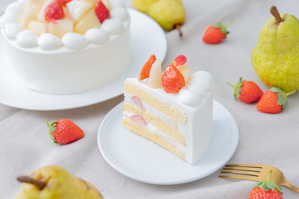「苺とラ・フランスのショートケーキ」税込み720円