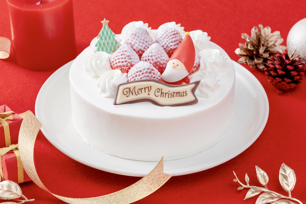 2サイズ展開される「クリスマス 苺のショートケーキ」税込み3,800円〜