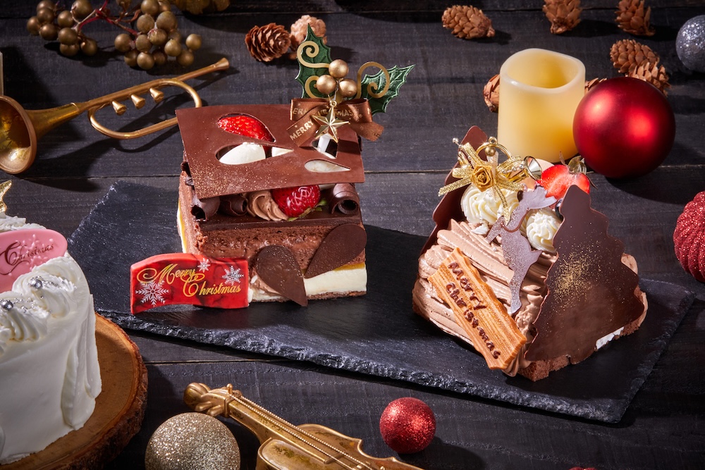 15台限定欲張りケーキセット「トゥインクル【パッションノエル ミニ&ブッシュ・ド・ノエル (フランボワーズ)】」税込み6,000円
