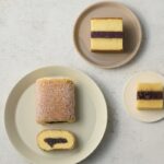 左から「藤田チェリー豆総本店」の「かす巻」1本・540円、「京らく製あん所」の「シベリア虎嘯」1個・378円、「玉嶋屋」の「シベリア」1個・411円