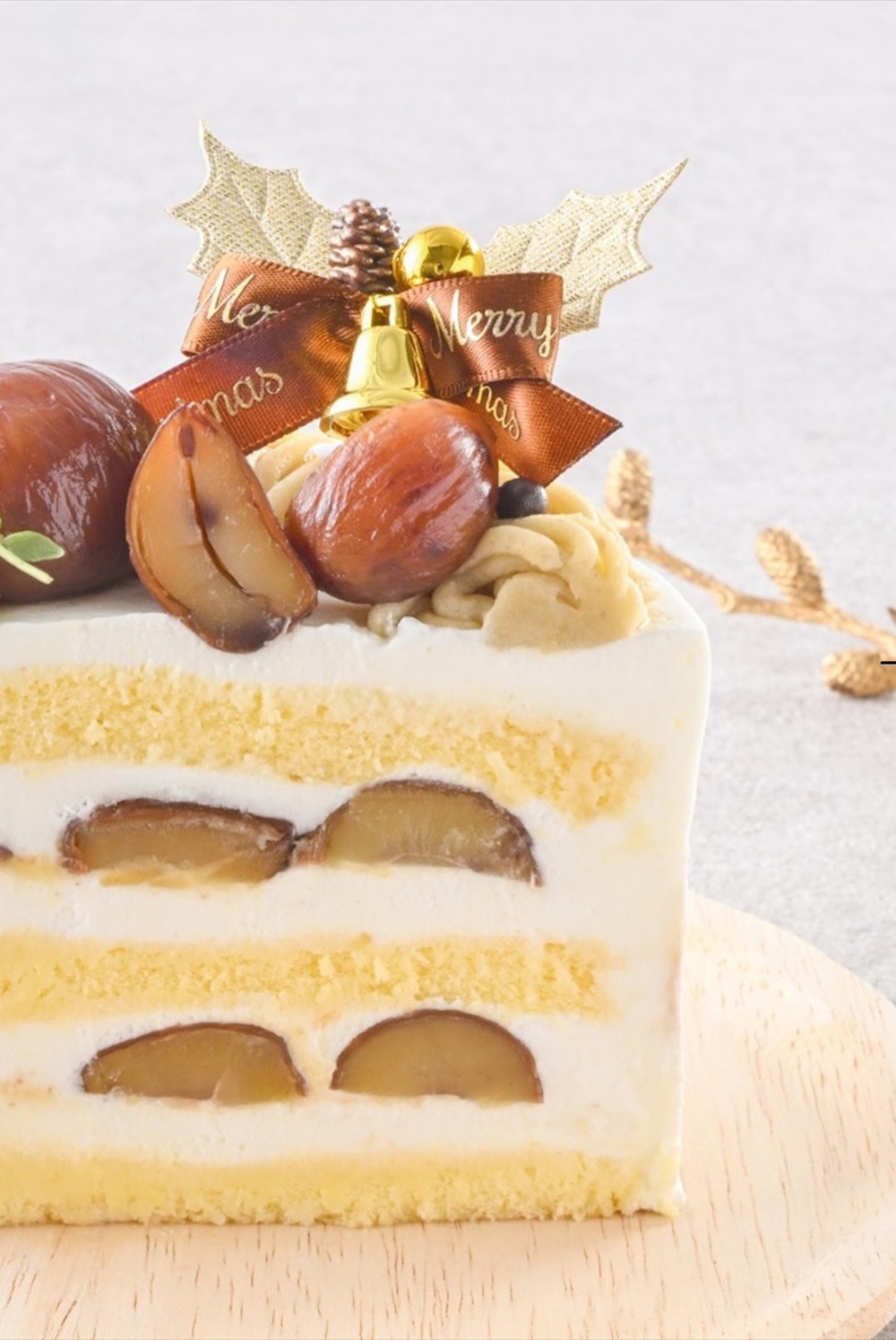 「バタリークリスマスモンブランショートケーキ」イメージ